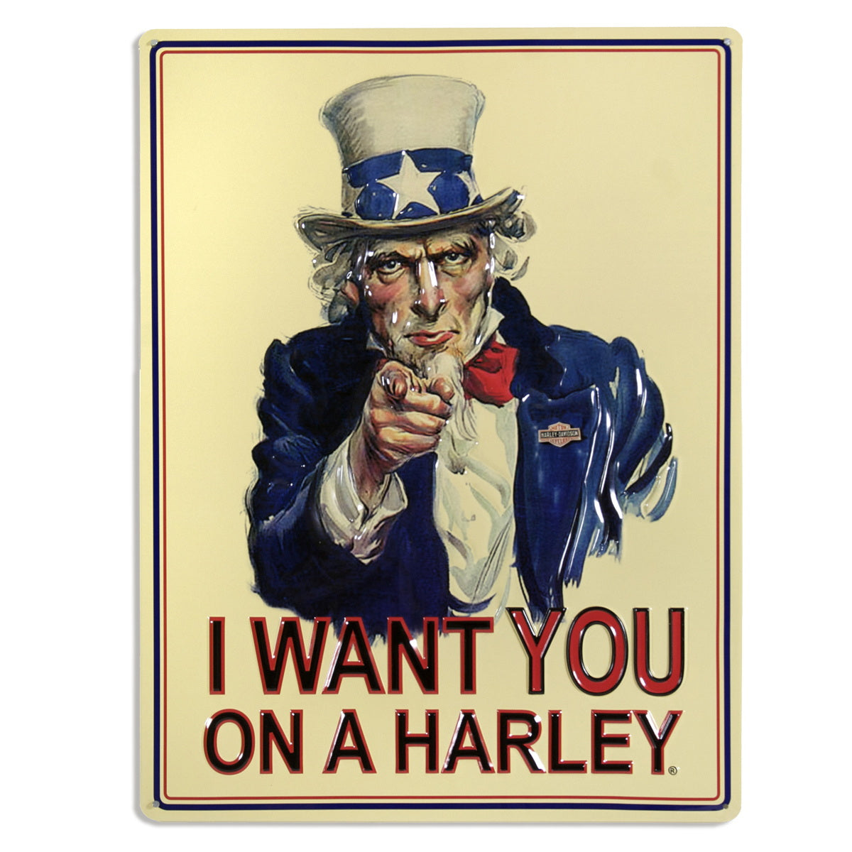 I Want You On A Harley Sign