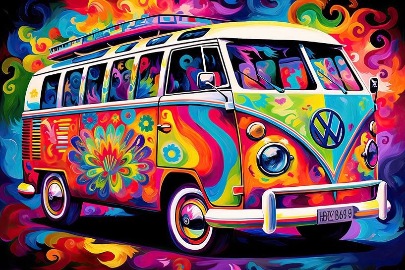 Hippie VW Graffiti