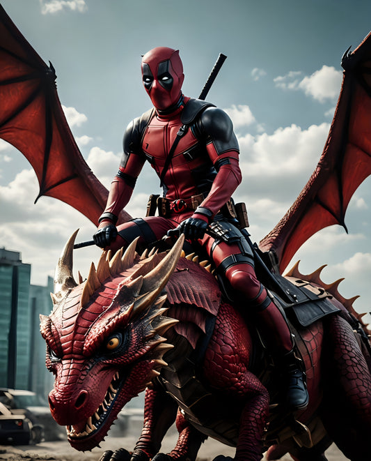 Deadpool and Welsh dragon