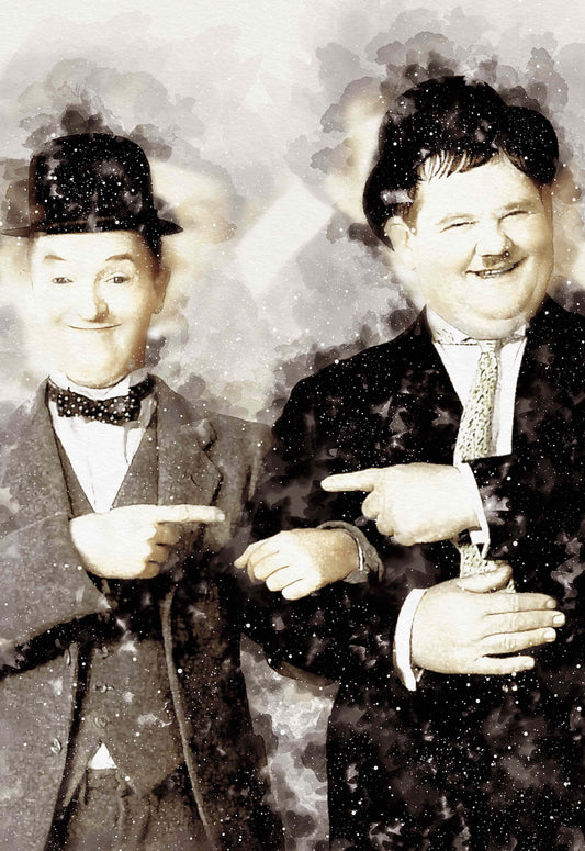 Laurel and Hardy Print