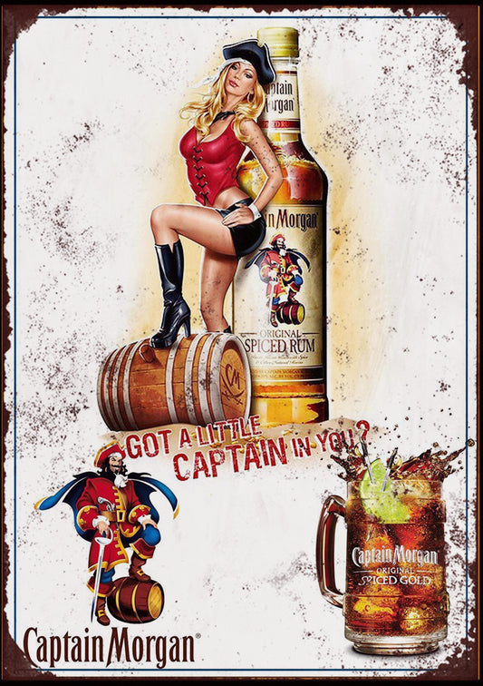 Captain Morgan Retro Print