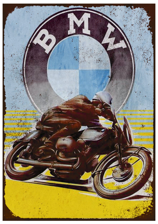 Retro BMW sign