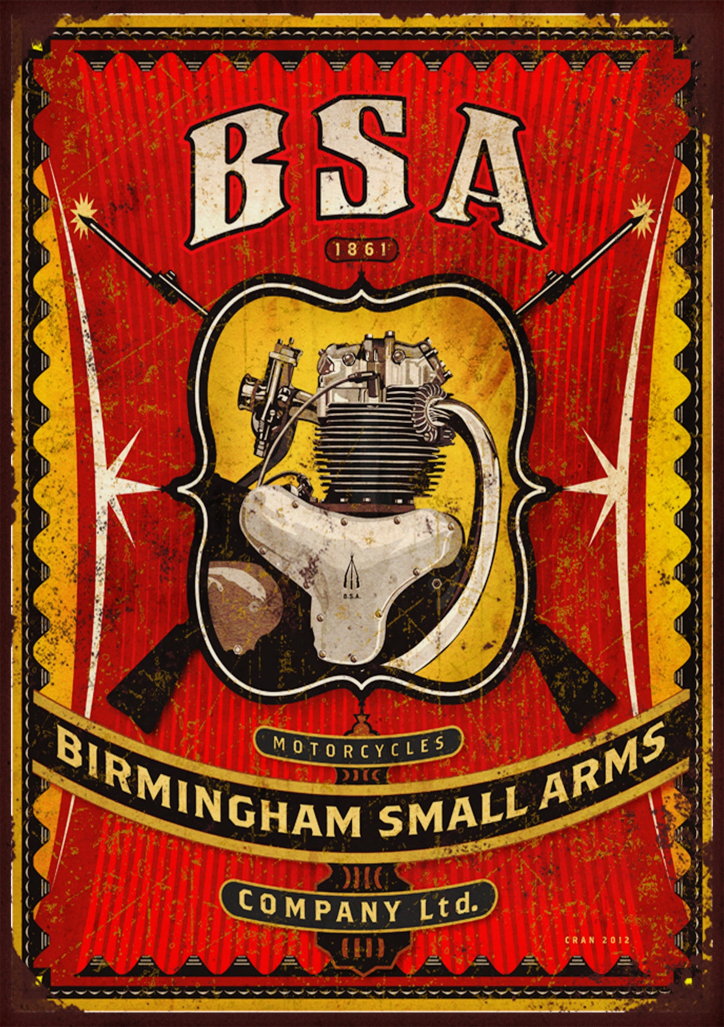 Retro BSA Sign