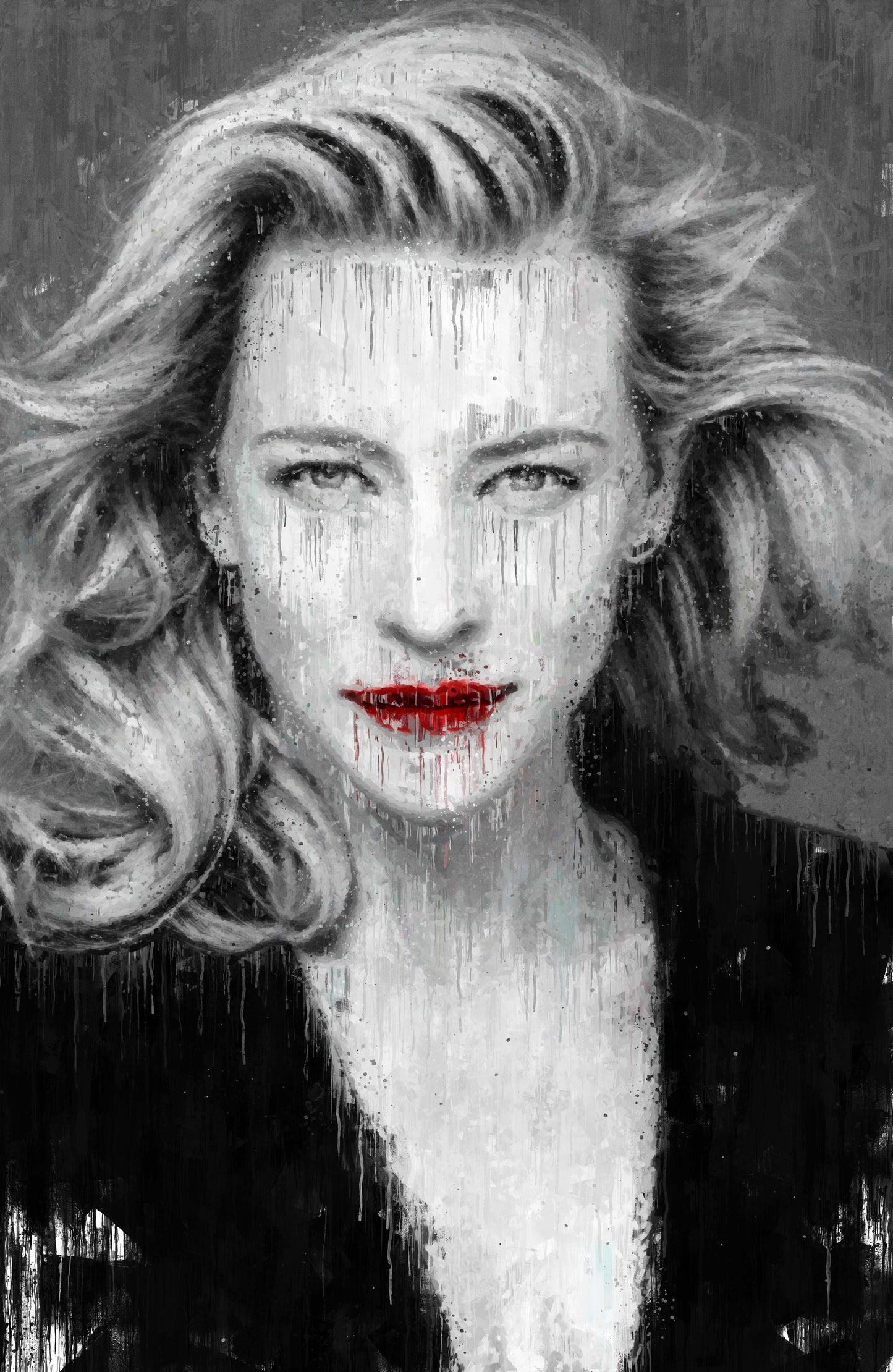 Cate Blanchett Ink Drip