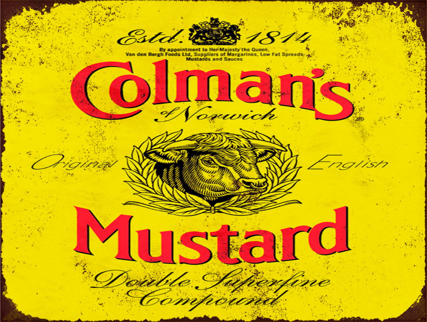 Retro Colmans Mustard Sign