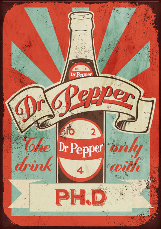 Retro Dr Pepper Sign