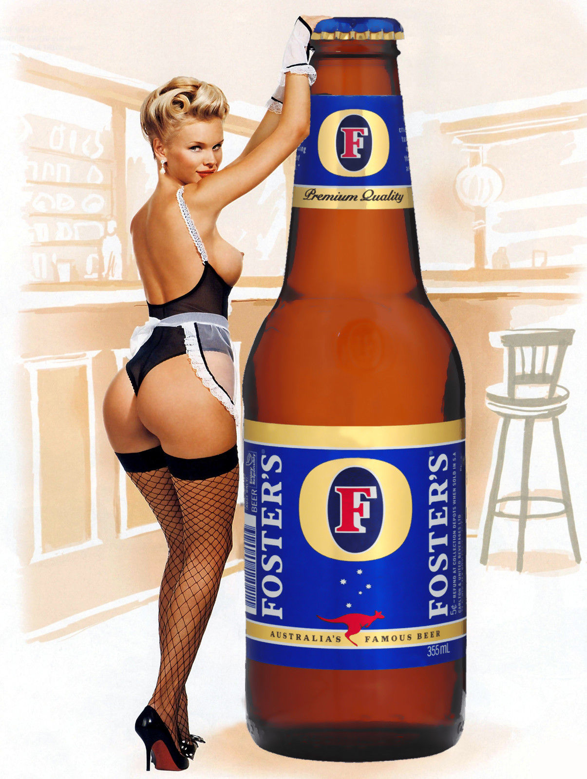 Fosters Pin up