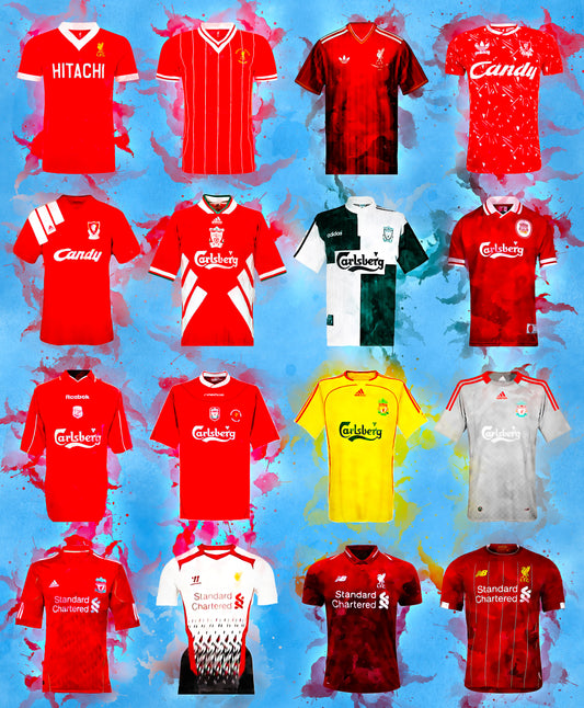 Liverpool Shirts ink drip print